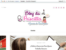 Tablet Screenshot of blogdapriscilla.com